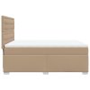 vidaXL Box spring postel s matrací cappuccino 140x200 cm umělá kůže