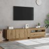 vidaXL TV stolek s LED dub artisan 180x35x40 cm kompozitní dřevo