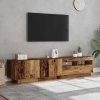 vidaXL TV stolek s LED old wood 180x35x40 cm kompozitní dřevo