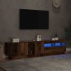 vidaXL TV stolek s LED old wood 180x35x40 cm kompozitní dřevo