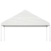 vidaXL Altán se střechou bílý 20,07 x 5,88 x 3,75 m polyethylen