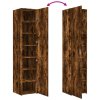 vidaXL Skříň highboard kouřový dub 40 x 42,5 x 185 cm kompozitní dřevo