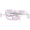 vidaXL Rám postele se zásuvkami 90 x 190 cm masivní borové dřevo