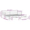 vidaXL Válenda s přistýlkou a zásuvkami bez matrace 80x200 cm