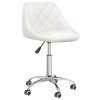 vidaXL Otočná kancelářská židle bílá umělá kůže