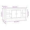 vidaXL TV skříňka 103 x 36,5 x 52 cm masivní borové dřevo