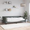vidaXL Válenda s matrací tmavě šedá 90 x 200 cm textil