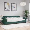 vidaXL Válenda s matrací tmavě zelená 100 x 200 cm samet