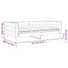 vidaXL Válenda s matrací tmavě zelená 90 x 200 cm samet