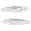vidaXL Postel bez matrace bílá 150 x 200 cm masivní borovice