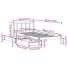 vidaXL Postel bez matrace bílá 90 x 200 cm masivní borovice