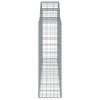 vidaXL Klenuté gabionové koše 20ks 200x30x100/120cm pozinkované železo