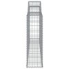 vidaXL Klenuté gabionové koše 30ks 300x30x100/120cm pozinkované železo