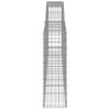 vidaXL Klenuté gabionové koše 6 ks 400x30x100/120cm pozinkované železo