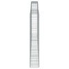 vidaXL Klenuté gabionové koše 10ks 400x30x180/200cm pozinkované železo