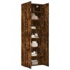 vidaXL Skříň highboard kouřový dub 80 x 42,5 x 249 cm kompozitní dřevo
