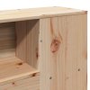 vidaXL Čelo postele s úložným prostorem 180 cm masivní borovice