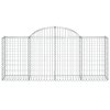 vidaXL Klenuté gabionové koše 30ks 200x50x80/100 cm pozinkované železo