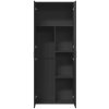 vidaXL Skříň highboard černá 70 x 35 x 180 cm kompozitní dřevo