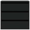 vidaXL Rohová zásuvková komoda černá 60 x 41 x 58 cm kompozit