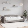 vidaXL Válenda s matrací taupe 90 x 200 cm textil