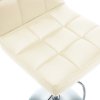 vidaXL Barové stoličky 2 ks krémové umělá kůže