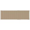 vidaXL Zahradní lehátko s s béžovou poduškou impregnované borové dřevo
