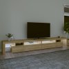 vidaXL TV skříňka s LED osvětlením sonoma dub 290 x 36,5 x 40 cm