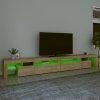 vidaXL TV skříňka s LED osvětlením sonoma dub 290 x 36,5 x 40 cm