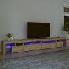 vidaXL TV skříňka s LED osvětlením sonoma dub 290 x 36,5 x 40 cm