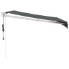 vidaXL Automatická zatahovací markýza antracitová 3,5 x 2,5 m