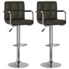 vidaXL Barové stoličky 2 ks hnědé umělá kůže