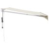 vidaXL Automatická zatahovací markýza krémová 3,5 x 2,5 m