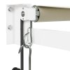 vidaXL Automatická zatahovací markýza krémová 3,5 x 2,5 m