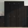 vidaXL Skříň highboard černá 70 x 42,5 x 185 cm kompozitní dřevo
