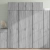 vidaXL Skříň highboard šedá sonoma 70 x 42,5 x 185 cm kompozitní dřevo