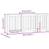 vidaXL Kryt na radiátor kouřový dub 205x21,5x83,5 cm kompozitní dřevo