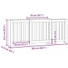 vidaXL Kryt na radiátor hnědý dub 205x21,5x83,5 cm kompozitní dřevo