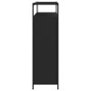 vidaXL Botník se 4 výklopnými zásuvkami černý 100 x 34 x 112 cm