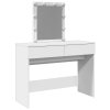 vidaXL Toaletní stolek s LED bílý 100 x 40 x 130 cm