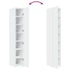 vidaXL Skříň highboard bílá 30 x 42,5 x 185 cm kompozitní dřevo