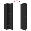vidaXL Skříň highboard černá 30 x 42,5 x 185 cm kompozitní dřevo