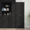 vidaXL Skříň highboard černá 30 x 42,5 x 185 cm kompozitní dřevo