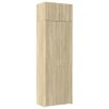 vidaXL Úzká úložná dub sonoma 70x42,5x225 cm kompozitní dřevo