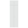 vidaXL Úzká úložná bílá 70 x 42,5 x 225 cm kompozitní dřevo