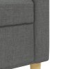 vidaXL 2dílná sedací souprava s polštáři tmavě šedá textil