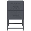 vidaXL Noční stolek antracitový 36 x 39 x 60,5 cm ocel