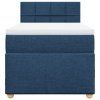 vidaXL Box spring postel s matrací modrá 80x200 cm textil