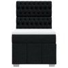 vidaXL Box spring postel s matrací černá 80 x 200 cm textil