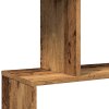 vidaXL Knihovna/dělící stěna 6patrová old wood 70x24x193 cm kompozit